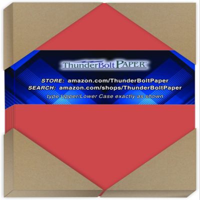 50 Apple Red Color 65lb Cover|Card Paper - 4" X 6" (4X6 Inches) Photo|Card|Frame Size - 65 lb/Pound Light Weight Cardstock - Quality Printable Smooth Surface for Colorful Results