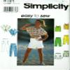 OOP Simplicity Pattern 8181. Girls Szs 12;14;16 Shirt; Pants or Shorts, Cropped Pants & Knit Top view 2