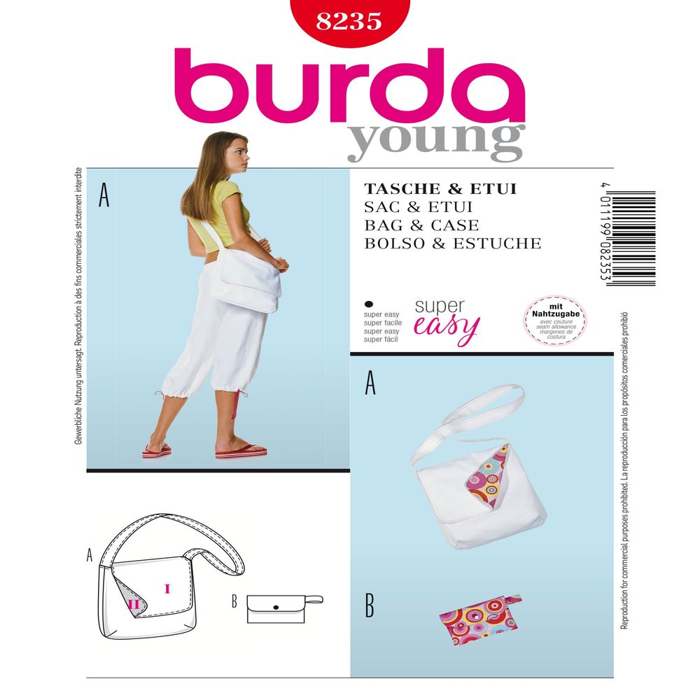 Burda Young Fashion Bags 8235 Craft Pattern
