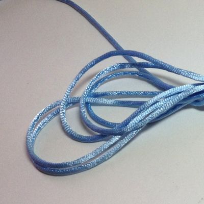 20 Yards(60feet) - 2mm(1/13") Blue Mist Satin Rattail Cord Chinese/china Knot Rat Tail Jewelry Braid 100% Polyester