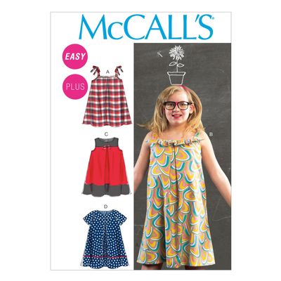 McCall's Pattern Company M6738 Girls'/Girls' Plus Dresses Sewing Template, Size PLS (10 1/2-12 1/2-14 1/2-16 1/2)