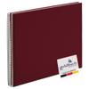goldbuch Bella Vista 25 374 Spiral Photo Album 35 x 30 x 1.5 cm - Spiral Diameter 2.8 cm, Photo Album, 40 White Pages, Linen Memory Album, Photo Book for Pictures and Photos for Gluing, Bordeaux view 1