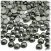 The Crafts Outlet 1,000pc Pearl Finish Half Dome Beads, Round, 5mm, White Silver view 2