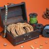The Beadsmith Leather Cord Brown .5mm Spool 5 Yards/4.5 Meters Indian Leather Thong Ideal for Braiding, Beading, Necklaces, Fine Lacing, Hair Accessories & DIY Jewelry Making view 2