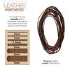 The Beadsmith Leather Cord Brown .5mm Spool 5 Yards/4.5 Meters Indian Leather Thong Ideal for Braiding, Beading, Necklaces, Fine Lacing, Hair Accessories & DIY Jewelry Making view 4