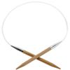 ChiaoGoo Circular 16 inch (41cm) Bamboo Dark Patina Knitting Needle Size US 8 (5mm) 2016-8 view 1