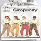 Simplicity Pattern #7520 SIZE: A (PT-XL)MISSES' PULL-ON PANTS W/LEG VARIATIONS