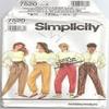Simplicity Pattern #7520 SIZE: A (PT-XL)MISSES' PULL-ON PANTS W/LEG VARIATIONS view 1