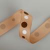 Polka Dots Print Grosgrain; Beautifully Soft Polyester Petersham Ribbon in 4 Widths, 10mm, 16mm, 25mm and 38mm, sold as a Set Of all 4 sizes, 4mts each Or 4mts of any one size. Brown, Cerise or Caramel. Unique! Trim It, Decorate, Accessorise. view 4