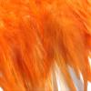 1 Yard - Pumpkin Orange Rooster Neck Hackle Saddle Feather Wholesale Trim DIY Craft Wedding Dress | Moonlight Feather view 2