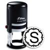 Self Ink Stamp|Personalized Stamp| Rubber Stamp|Ink Stamp| Customized Stamp| Monogram Stamp | Shiny 532 Round Custom Monogram Stamp Style 06 view 1