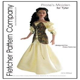 Designs by Jude Pirate Maiden Sewing Pattern for 16" Tyler Wentworth Doll