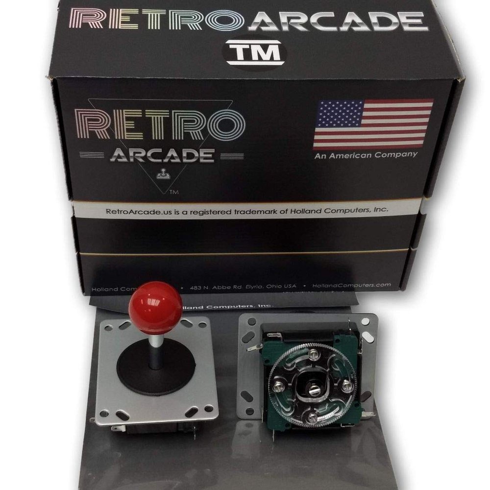 Arcade Joystick with Red Ball - Switchable from 8-Way to 4-Way Operation Price Each