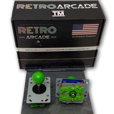 Classic Arcade Joystick Green Ball Design Switchable from 8-Way 4-Way 2-Way Operation, Price Each