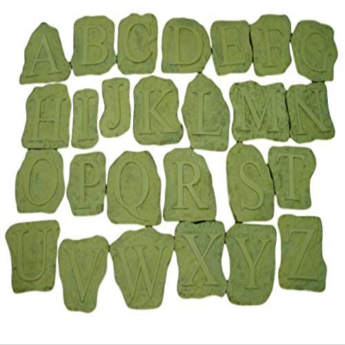 A - Z Monogram Alphabet Letter Plastic Craft Mold Set use with Concrete for Making Steppings 1239
