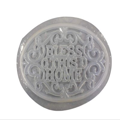 Bless This Home Plastic Craft Mold use Concrete or Cement to Make Garden Plaques 7210