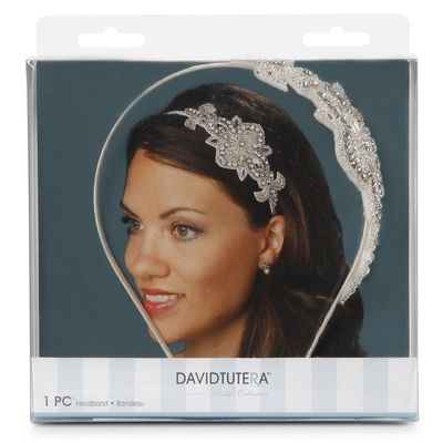 Darice David Tutera Applique Embellished Headband, Cream