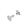 Double Cap Rivet, Nickel Plate, Solid Brass-LL (100 Sets per Bag), Multiple Sizes view 1