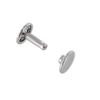 Double Cap Rivet, Nickel Plate, Solid Brass-LL (100 Sets per Bag), Multiple Sizes view 2