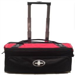 Ampac Rolling Craft Tote - Red - Red