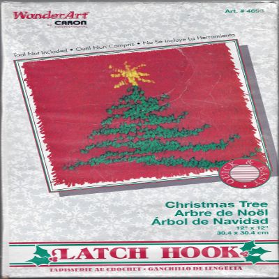 Latch Hook Kit - Christmas Tree (12" X 12")