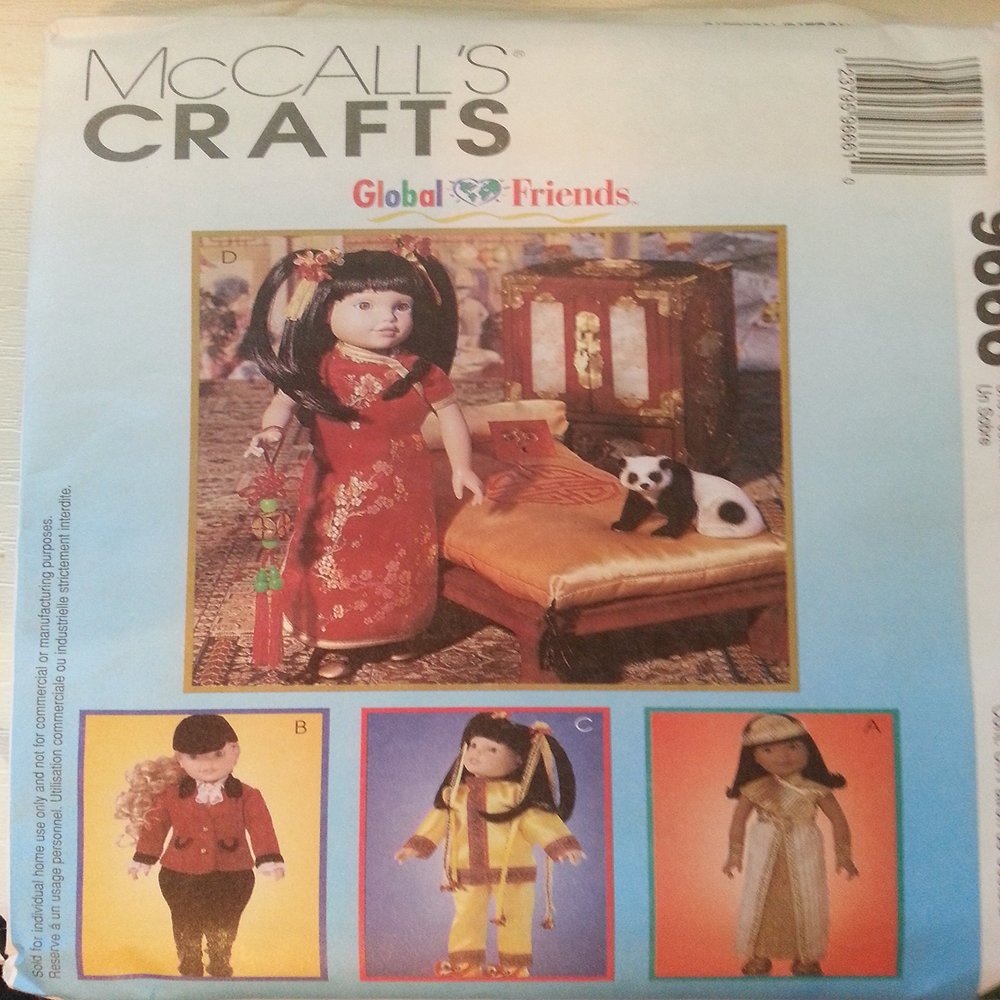 McCall's Crafts Pattern 9666 Global Friends Doll