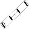 NEWSTRIPE 10000223 Athletic Stencil,Hash Mark,1/8" view 1
