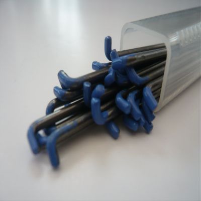 40G Twisted/Spiral Needle -10 Needles (Light Blue tip)