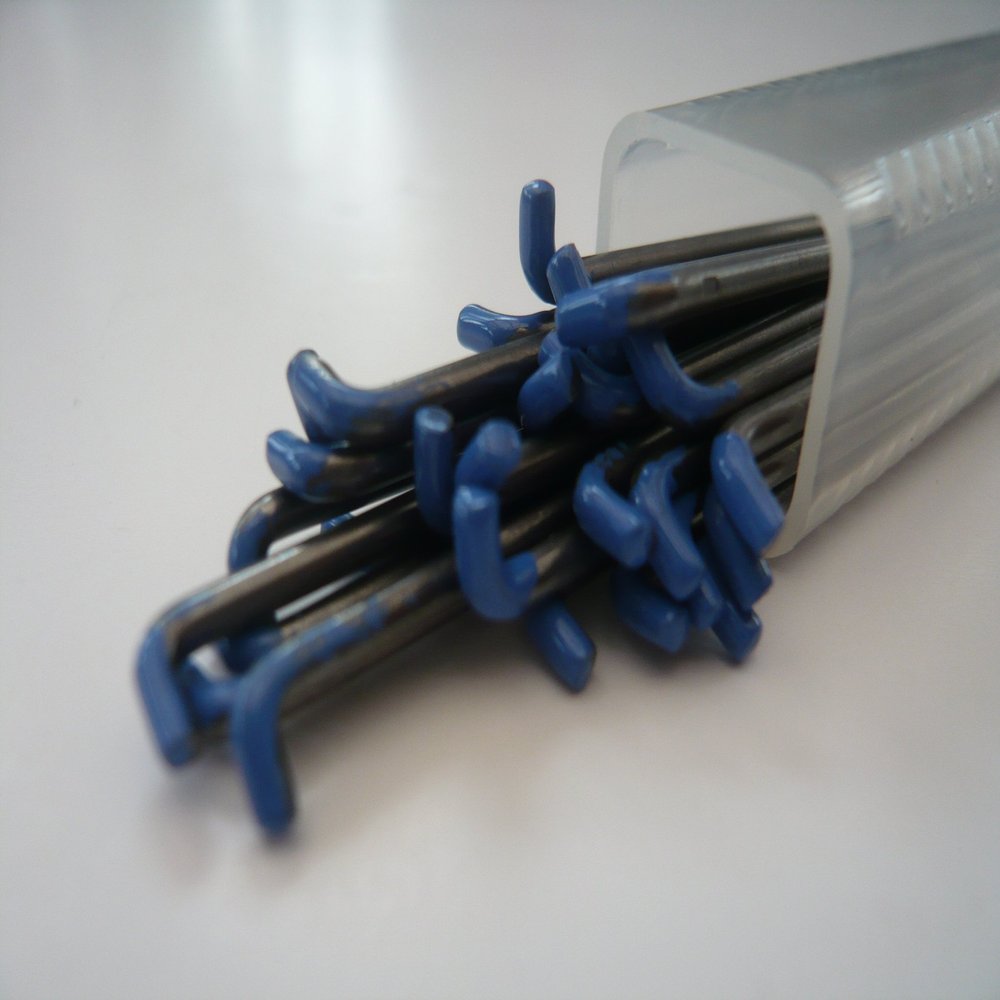 40G Twisted/Spiral Needle -10 Needles (Light Blue tip)