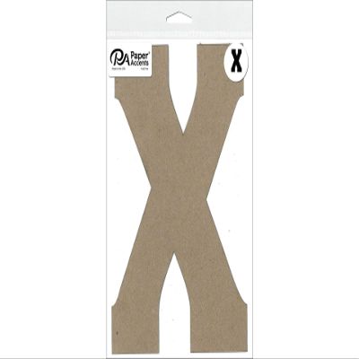 Chipboard Letter 8" X 1pc Natural