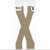 Chipboard Letter 8" X 1pc Natural view 1