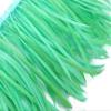 1 Yard - Aqua Green Goose Biots Stripped Wing Wholesale Feather Trim Halloween Craft Supply | Moonlight Feather view 1