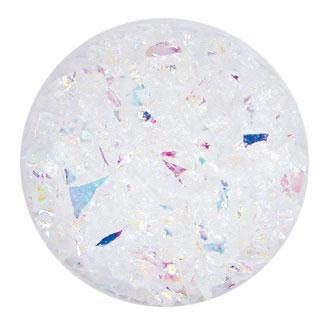 2 Oz Rainbow Dichroic Coarse Frit On Clear- 90 Coe