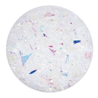 2 Oz Rainbow Dichroic Coarse Frit On Clear- 90 Coe