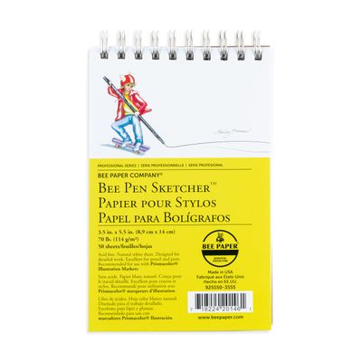 Bee Paper Company Pen Sketchers Pad, 3.5 by 5.5-Inch
