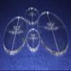 Oval Quilt Templates 4 Piece Set. 4 Inch, 6 Inch, 8 Inch,10 Inch - 1/4 Inch view 2