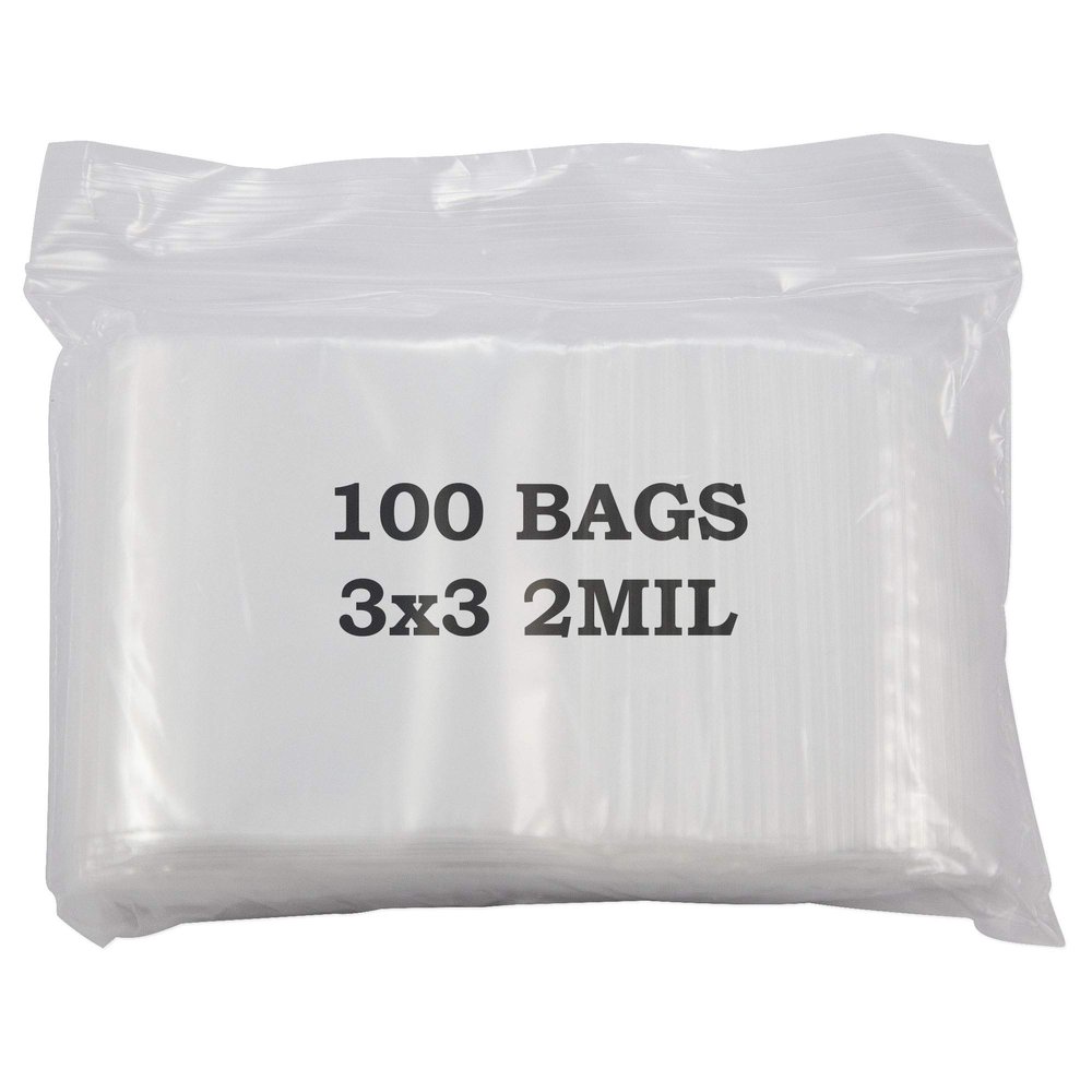 Top Quality Clear Zipper Bags 3x3 (100-Pcs)