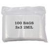 Top Quality Clear Zipper Bags 3x3 (100-Pcs) view 1