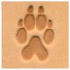 Springfield Leather Company Wolf Track 3D Leather Stamp 1-3/8" x 1-1/16" Tool for Leathercraft, DIY Projects & Custom Designs view 1