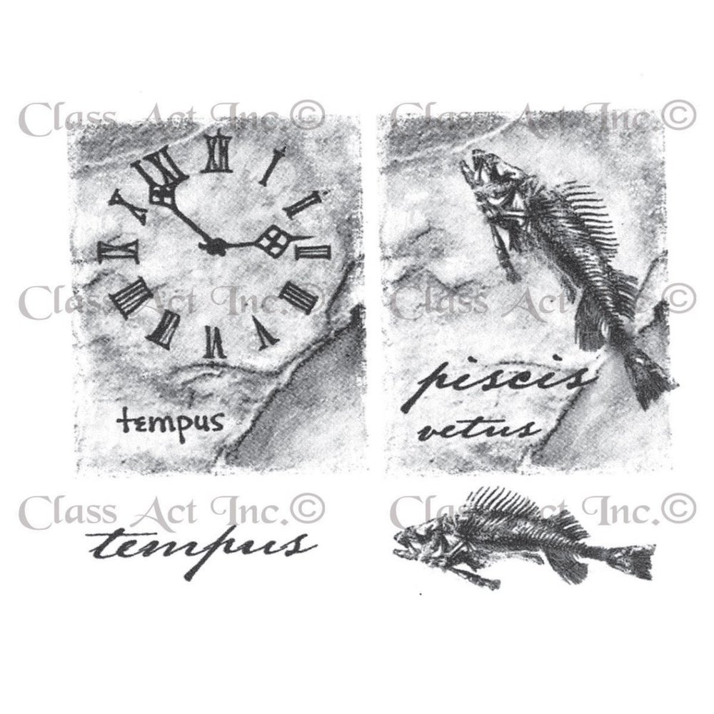 Class Act Chapel Road Cling Mounted Rubber Stamp Set, 5.75 by 6.75-Inch, Large Rock Artishapes