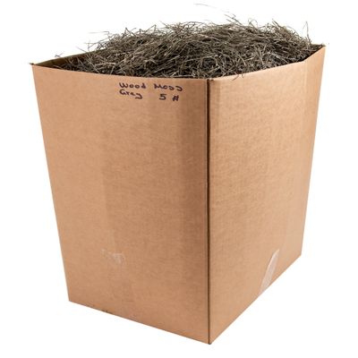 SuperMoss (21620) Aspen Wood Excelsior - Natural Wood Moss Filler for Gift Baskets, Chicken Nesting Boxes, Pet Hamster Bedding, Indoor Plants & Crafts, 2,590 cu in, Grey