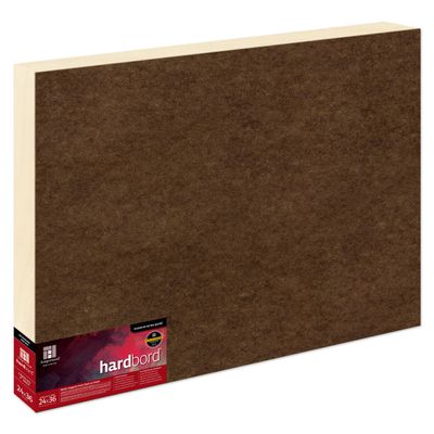 Ampersand Art Supply Hardboard Wood Painting Panel: Museum Series Hardbord, 24" x 36", 2 Inch Cradled Profile