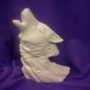 Creative Kreations Ceramics Doc Holiday Wolf Bust (Ready to Paint) - White Ceramic Statue view 1