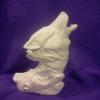 Creative Kreations Ceramics Doc Holiday Wolf Bust (Ready to Paint) - White Ceramic Statue view 2