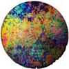 4 inch X 4 inch Dichroic Corkscrew On Thin Black Glass - 90 Coe view 4
