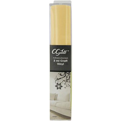Cgull Cuttable 12"X24" Glossy Decor Vinyl-Beige