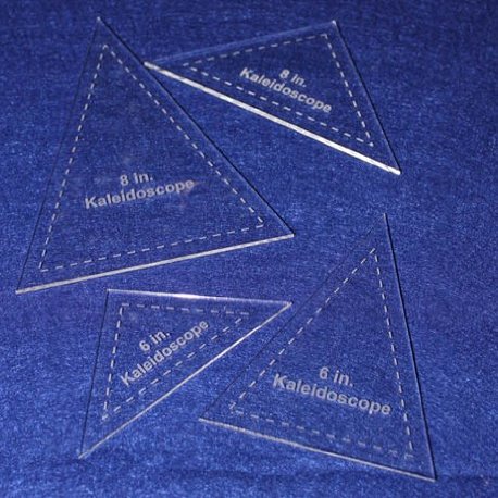 TCR Crafts 4 Pc Kaleidoscope Set - 6" & 8" 1/8" Quilting Templates - Laser Cut Acrylic