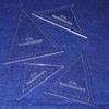 TCR Crafts 4 Pc Kaleidoscope Set - 6" & 8" 1/8" Quilting Templates - Laser Cut Acrylic view 1
