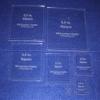 7 Piece Set Square Half Size Templates.5 Inch to 6.5 Inch - Clear 1/8 Inch view 1