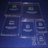 7 Piece Set Square Half Size Templates.5 Inch to 6.5 Inch - Clear 1/8 Inch view 2